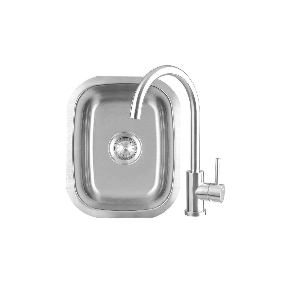 Summerset 19" Undermount Outdoor Sink & 360º Hot/Cold Faucet Stainless Steel - Sink by Summerset | Buy at Agent BBQ