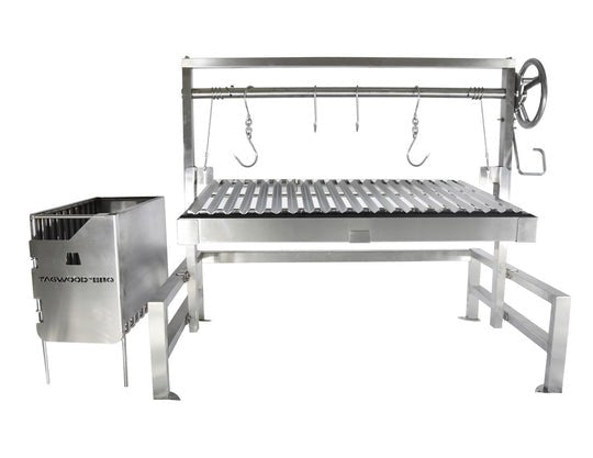 Tagwood BBQ Built - In Argentine Santa Maria Wood Fire & Charcoal Grill - BBQ09SS - by Tagwood BBQ | Buy at Agent BBQ