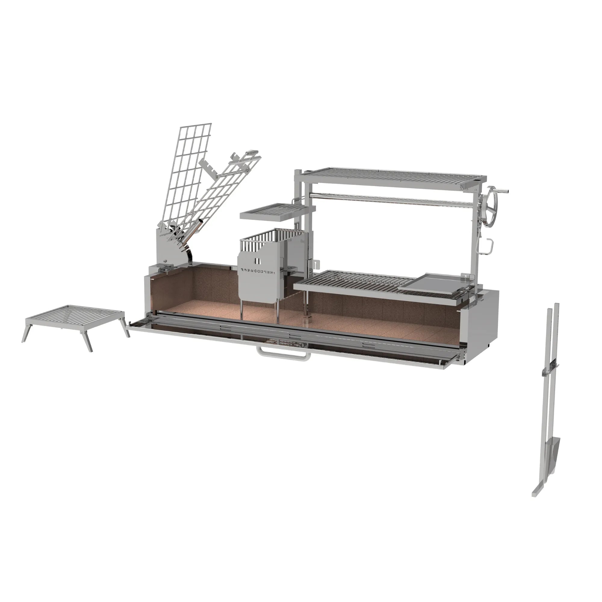 Tagwood BBQ08SS Argentine Santa Maria Wood Fire & Charcoal Gaucho Grill - by Tagwood BBQ | Buy at Agent BBQ