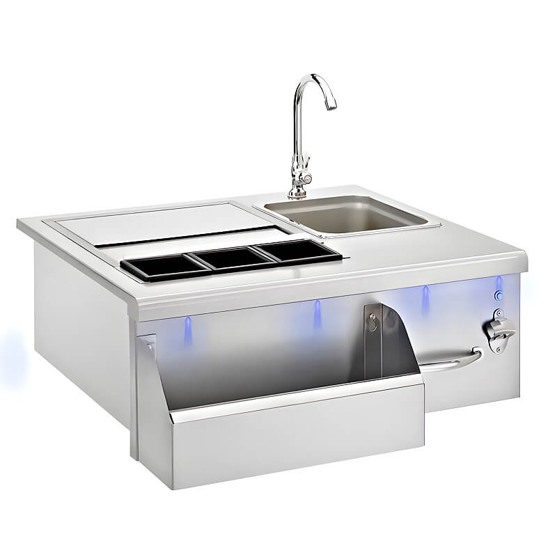 TrueFlame 30 Inch Built - In Beverage and Prep Station - TF - BC - 30L - by TrueFlame | Buy at Agent BBQ
