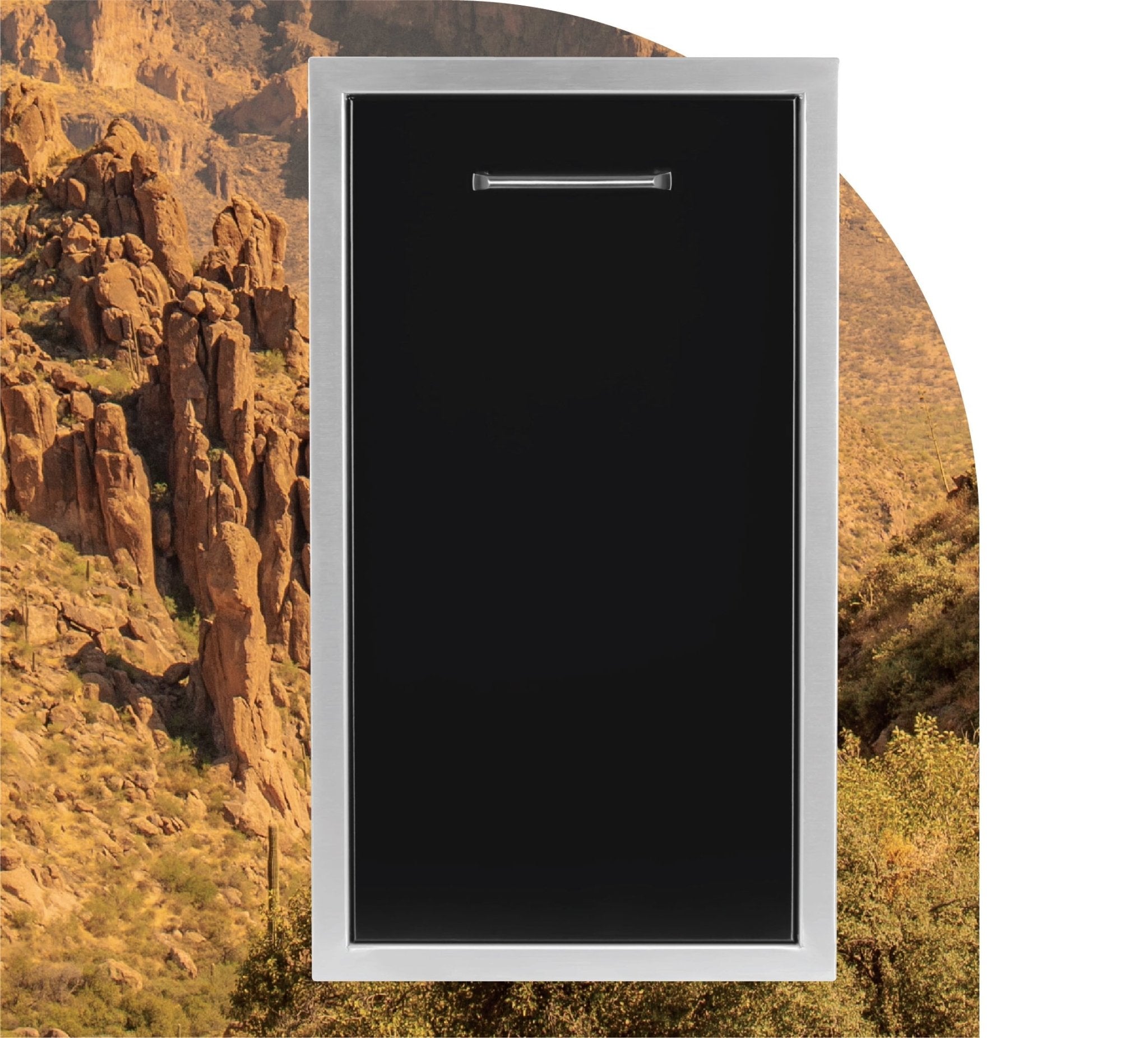 Wildfire 14 X 26 Roll Out Trash Drawer - WF - TRDW1426 - BSS - by Wildfire Outdoor Living | Buy at Agent BBQ