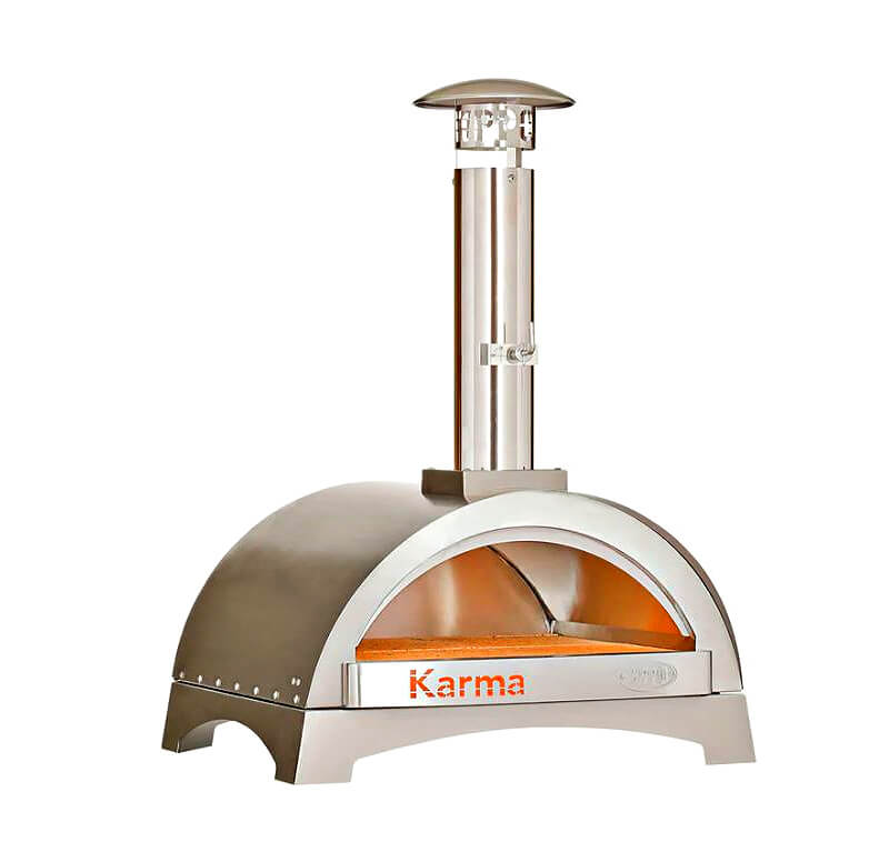 WPPO Karma 25 Inch Stainless Steel Wood - Fired Pizza Oven - WKK - 01S - 304 - by WPPO | Buy at Agent BBQ