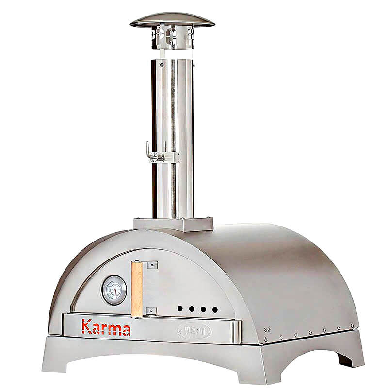 WPPO Karma 25 Inch Stainless Steel Wood - Fired Pizza Oven - WKK - 01S - 304 - by WPPO | Buy at Agent BBQ