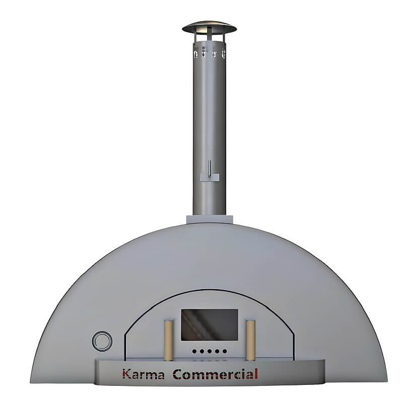 WPPO Karma 55 Inch Commercial Stainless Steel Wood Fired Pizza Oven - WKK - 04COM - 2 - by WPPO | Buy at Agent BBQ