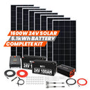 1600 Watt 24V Complete Solar Kit Rich Solar