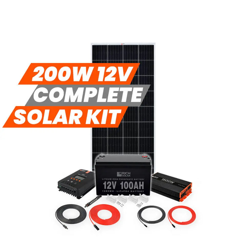 200 Watt Complete Solar Kit Rich Solar