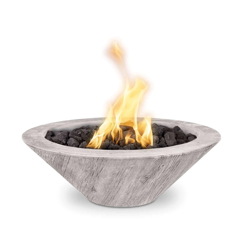 24" Cazo Fire Bowl- Wood Grain Concrete- OPT-24RWGFO The Outdoor Plus