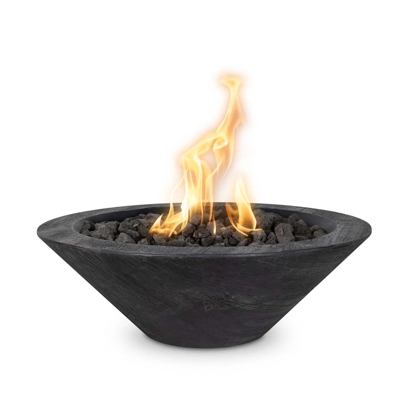 24" Cazo Fire Bowl- Wood Grain Concrete- OPT-24RWGFO The Outdoor Plus
