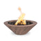 24" Cazo Fire Bowl- Wood Grain Concrete- OPT-24RWGFO The Outdoor Plus