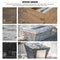24" Cazo Fire Bowl- Wood Grain Concrete- OPT-24RWGFO The Outdoor Plus