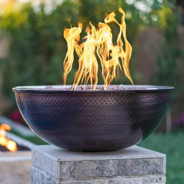 27" Sedona Hammered Copper Fire Bowl- OPT-27RCPRFO The Outdoor Plus