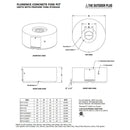 42" Florence Concrete Fire Pit - 24" Tall - OPT-FL4224 The Outdoor Plus