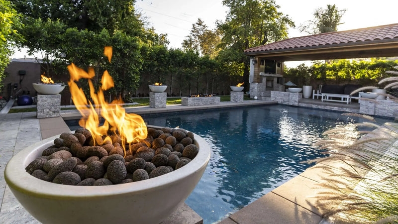 48" Sedona Concrete Narrow Ledge Fire Pit- OPT-SED48 The Outdoor Plus