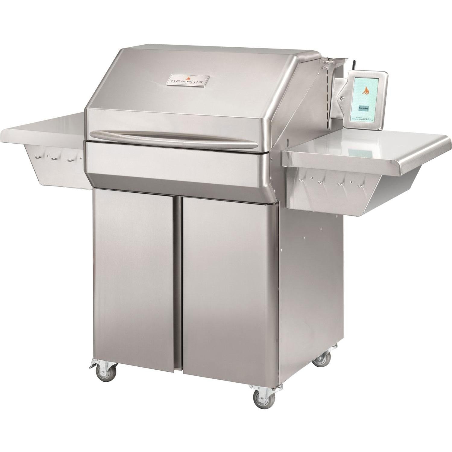 Memphis Grills Pro ITC3 Wi-Fi Monitored 28-Inch 304 Stainless Steel Pellet Grill - VG0001S Memphis Grills