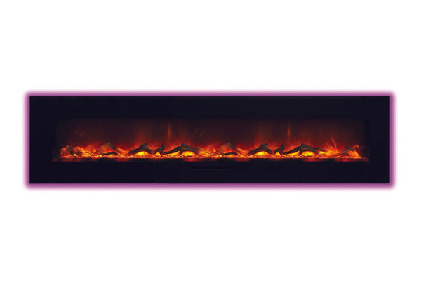 Amantii 100'' Wall Mount / Flush Mount Electric Fireplace Amantii