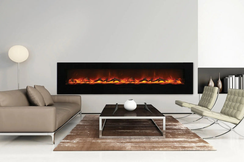 Amantii 100'' Wall Mount / Flush Mount Electric Fireplace Amantii