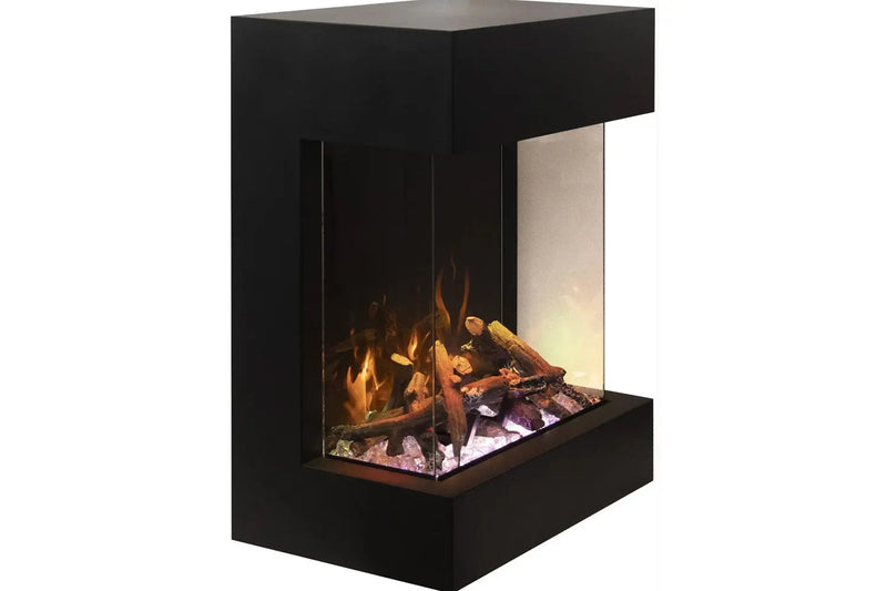 Amantii 2025WM Cube Lumina 3-Sided View Built In Indoor/Outdoor Electric Fireplace Amantii