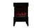 Amantii 2025WM Cube Lumina 3-Sided View Built In Indoor/Outdoor Electric Fireplace Amantii