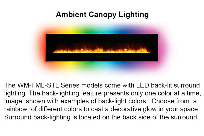 Amantii 70'' Wall Mount / Flush Mount Electric Fireplace Amantii