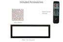 Amantii Panorama 30 inch Extra Slim Built-in Indoor/Outdoor Linear Electric Fireplace Amantii