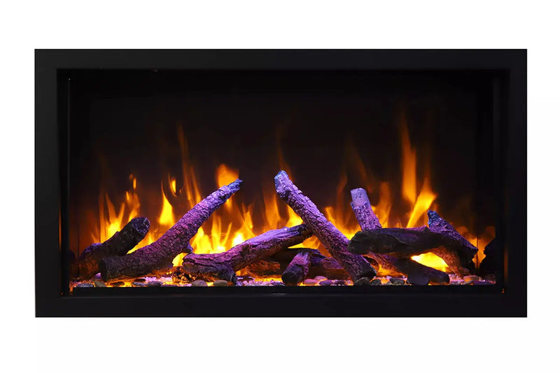Amantii Panorama 40-inch Built-in Tall & Deep Indoor/Outdoor Linear Electric Fireplace Amantii