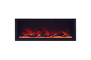 Amantii Panorama 40-inch Built-in Tall & Deep Indoor/Outdoor Linear Electric Fireplace Amantii