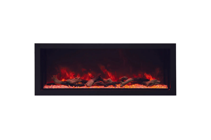 Amantii Panorama 40-inch Built-in Tall & Deep Indoor/Outdoor Linear Electric Fireplace Amantii