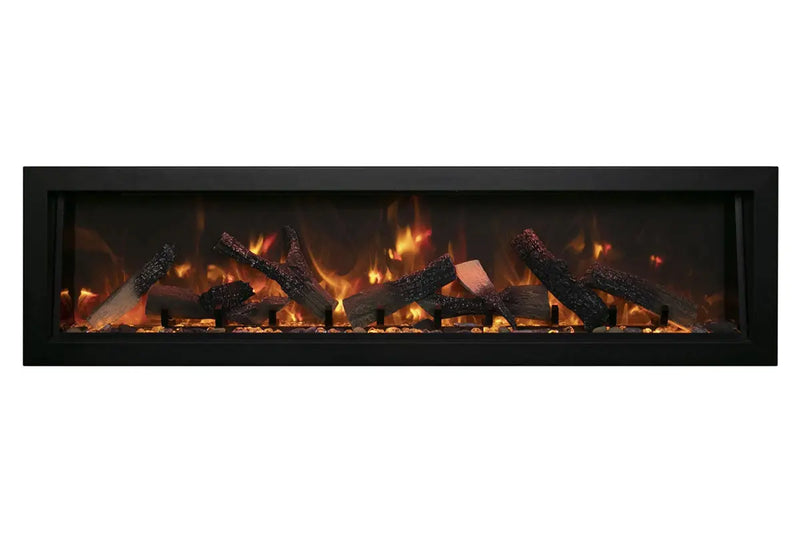 Amantii Panorama 40-inch Built-in Tall & Deep Indoor/Outdoor Linear Electric Fireplace Amantii