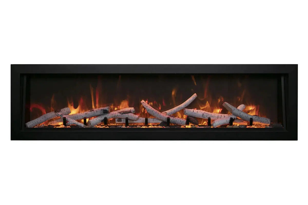 Amantii Panorama 40-inch Built-in Tall & Deep Indoor/Outdoor Linear Electric Fireplace Amantii