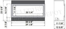 Amantii Panorama 40-inch Deep Built-in Indoor/Outdoor Linear Electric Fireplace Amantii