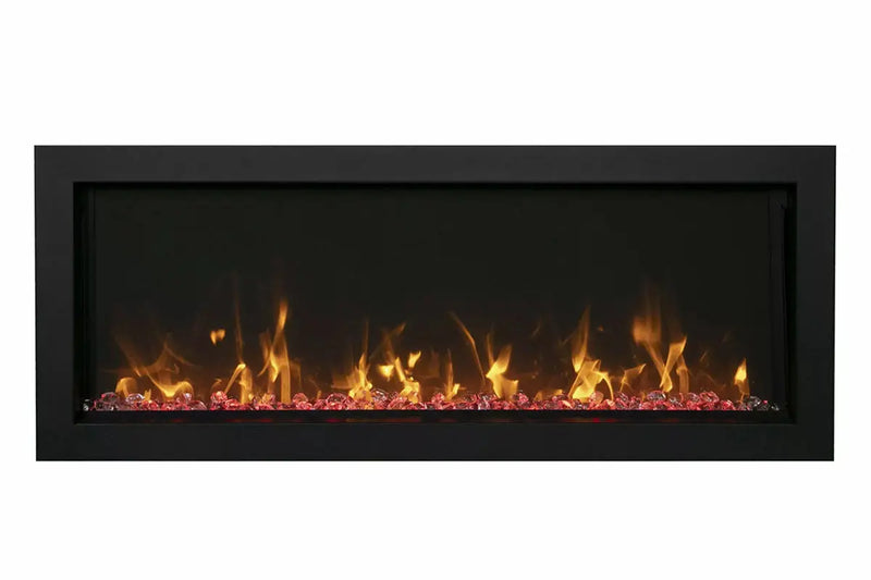 Amantii Panorama 40 inch Extra Slim Built-in Indoor/Outdoor Linear Electric Fireplace Amantii