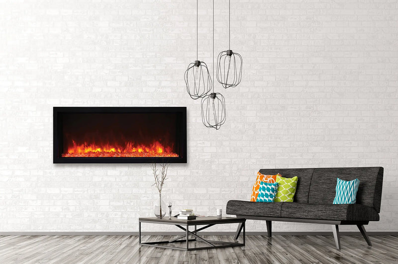 Amantii Panorama 40 inch Extra Slim Built-in Indoor/Outdoor Linear Electric Fireplace Amantii