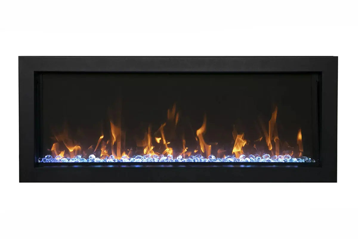 Amantii Panorama 40-inch Slim Built-in Indoor/Outdoor Linear Electric Fireplace Amantii