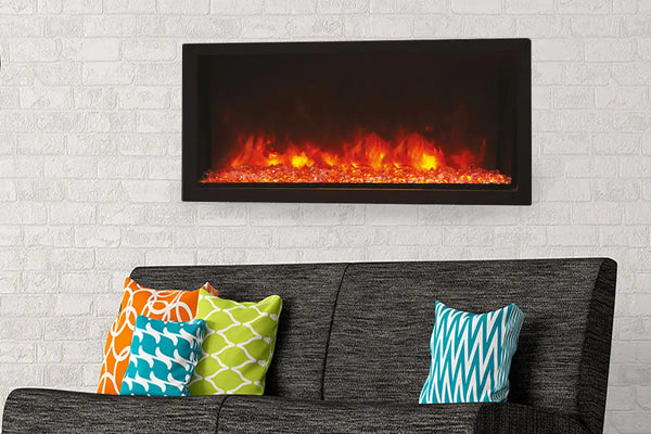 Amantii Panorama 50-inch Built-in Tall & Deep Indoor/Outdoor Linear Electric Fireplace Amantii