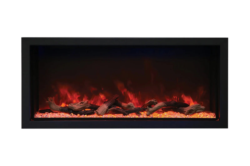 Amantii Panorama 50-inch Built-in Tall & Deep Indoor/Outdoor Linear Electric Fireplace Amantii