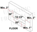 Amantii Panorama 50-inch Built-in Tall & Deep Indoor/Outdoor Linear Electric Fireplace Amantii