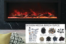 Amantii Panorama 50-inch Built-in Tall & Deep Indoor/Outdoor Linear Electric Fireplace Amantii