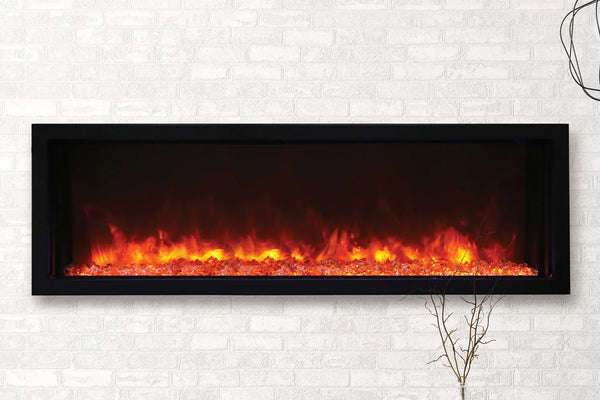 Amantii Panorama 50 inch Extra Slim Built-in Indoor/Outdoor Linear Electric Fireplace Amantii