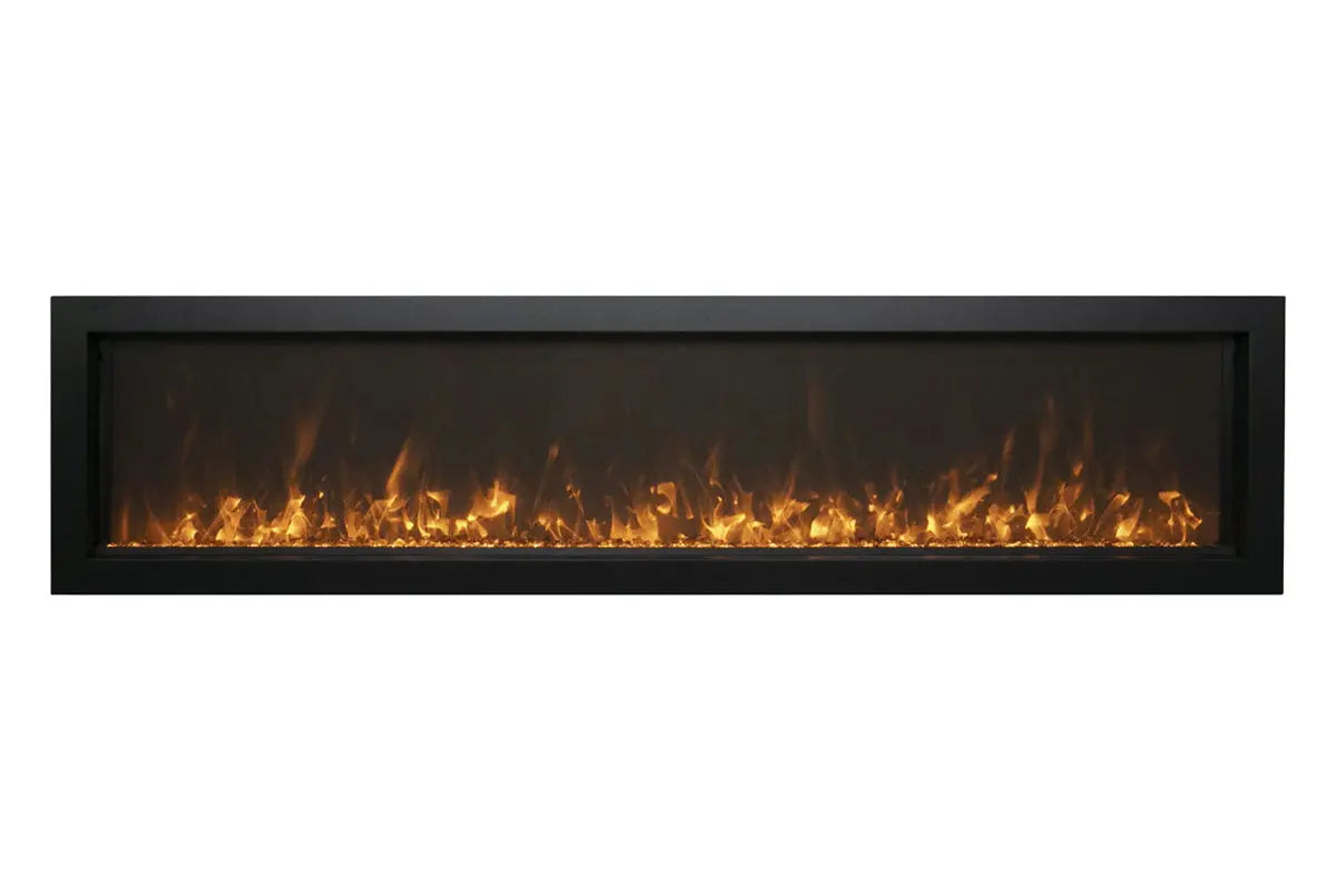 Amantii Panorama 50 inch Extra Slim Built-in Indoor/Outdoor Linear Electric Fireplace Amantii