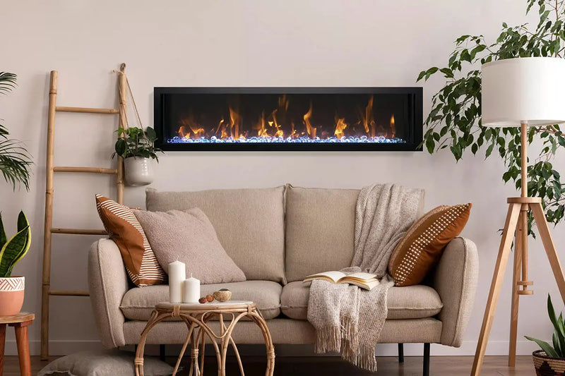 Amantii Panorama 50-inch Slim Built-in Indoor/Outdoor Linear Electric Fireplace Amantii