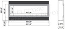 Amantii Panorama 50-inch Slim Built-in Indoor/Outdoor Linear Electric Fireplace Amantii