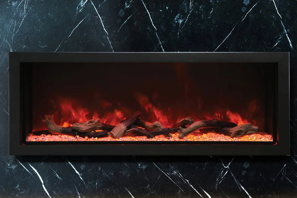 Amantii Panorama 60-inch Built-in Tall & Deep Indoor/Outdoor Linear Electric Fireplace Amantii