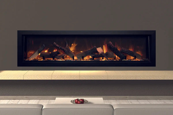 Amantii Panorama 60-inch Deep Built-in Indoor/Outdoor Linear Electric Fireplace Amantii