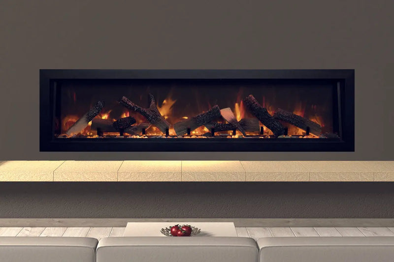 Amantii Panorama 60-inch Deep Built-in Indoor/Outdoor Linear Electric Fireplace Amantii