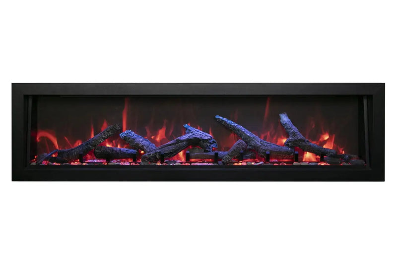 Amantii Panorama 60-inch Deep Built-in Indoor/Outdoor Linear Electric Fireplace Amantii