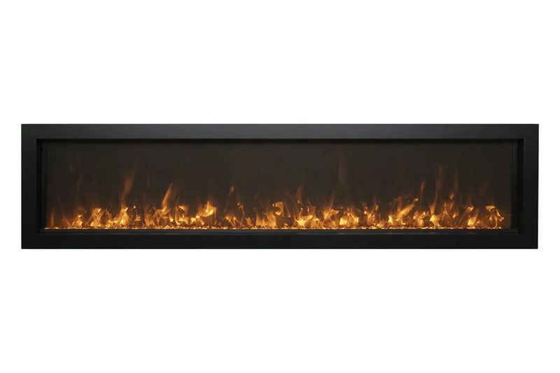 Amantii Panorama 60 inch Extra Slim Built-in Indoor/Outdoor Linear Electric Fireplace Amantii