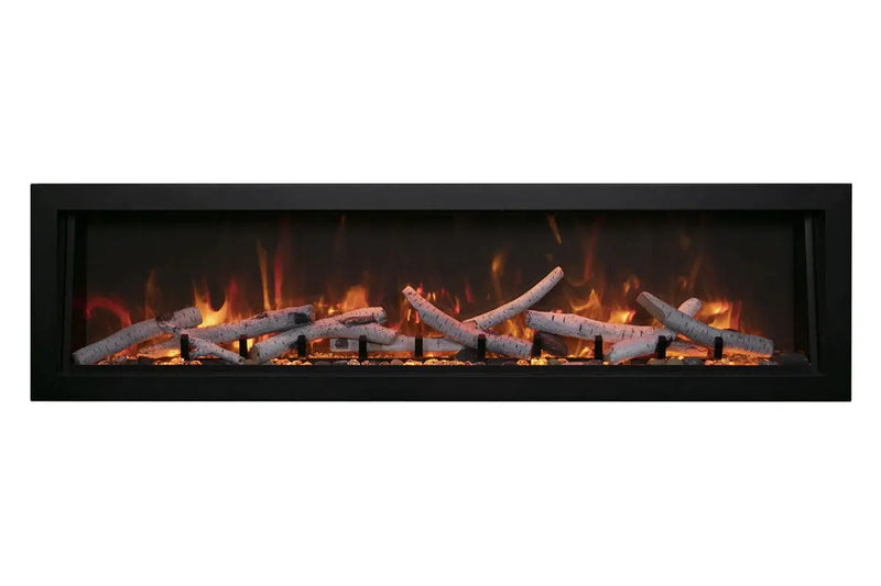 Amantii Panorama 72-inch Built-in Tall & Deep Indoor/Outdoor Linear Electric Fireplace Amantii