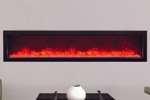 Amantii Panorama 72-inch Slim Built-in Indoor/Outdoor Linear Electric Fireplace Amantii