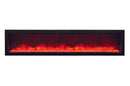 Amantii Panorama 72-inch Slim Built-in Indoor/Outdoor Linear Electric Fireplace Amantii