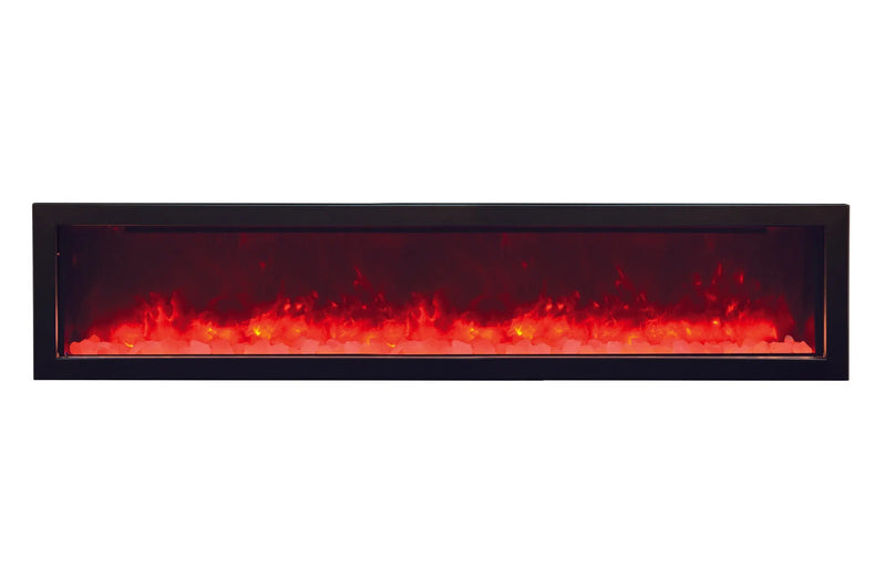Amantii Panorama 72-inch Slim Built-in Indoor/Outdoor Linear Electric Fireplace Amantii